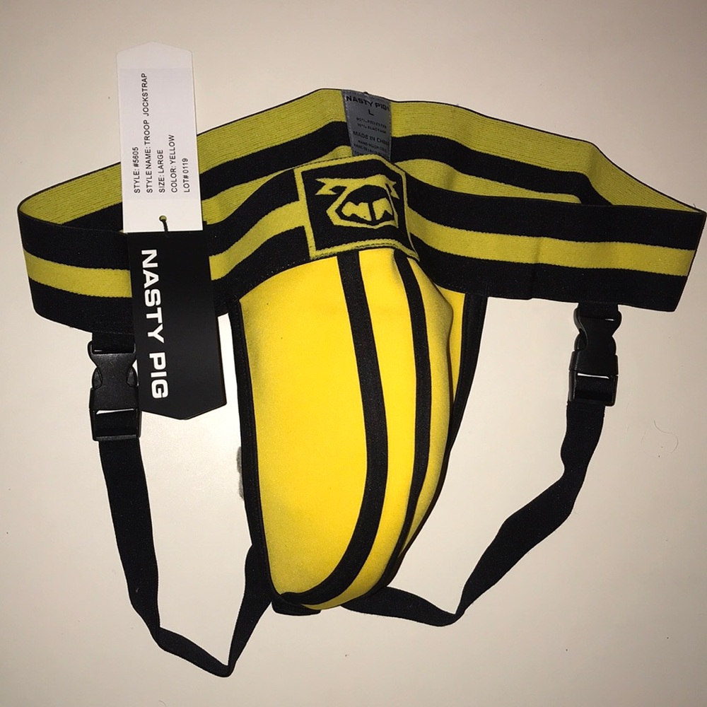 NASTY PIG "Troop" Jock Strap Custom Neoprene LARGE - Picture 7 of 8